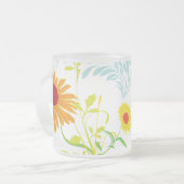 Sonnenblumenmuster Mattglastasse (Vorderseite Links)