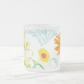 Sonnenblumenmuster Mattglastasse (Mittel)