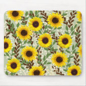 Sonnenblumenmuster Mousepad (Vorne)