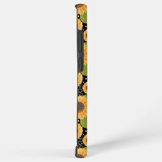 Sonnenblumenmuster-Muster Blüteninspirivity Samsung Galaxy Hülle (Rechte Seite)