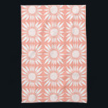 Sonnenblumenmuster Muster Rosa Weiß Geschirrtuch<br><div class="desc">Dekorieren Sie Ihre Küche mit diesem coolen Kunsttuch. Macht ein großartiges Haus-Erwärmung,  Geburtstag oder Hochzeitsgeschenk! Sie können ihn anpassen und auch Text hinzufügen. Karo in meinem Shop für viel mehr Farben und Muster!</div>