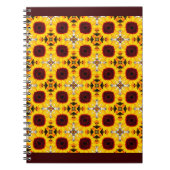 Sonnenblumenmuster-Notebook Notizblock (Vorderseite)