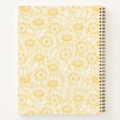 Sonnenblumenmuster Notizblock (Rückseite)
