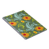 Sonnenblumenmuster Notizblock (Rechte Seite)