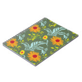 Sonnenblumenmuster Notizblock (Linke Seite)