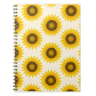 Sonnenblumenmuster Notizblock