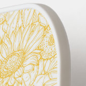 Sonnenblumenmuster Pickleball Schläger (Linke Seite)