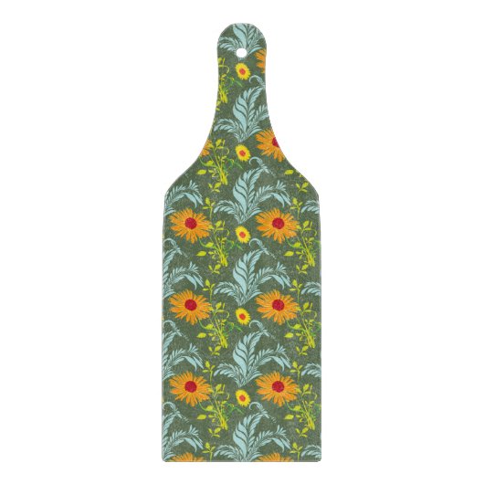 Sonnenblumenmuster Schneidebrett (Vorderseite)
