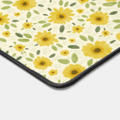 Sonnenblumenmuster Schreibtischunterlage (Ecke)