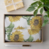 Sonnenblumenmuster Seidenpapier (Geschenk)