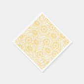 Sonnenblumenmuster Serviette (Ecke)