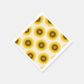 Sonnenblumenmuster Serviette (Ecke)