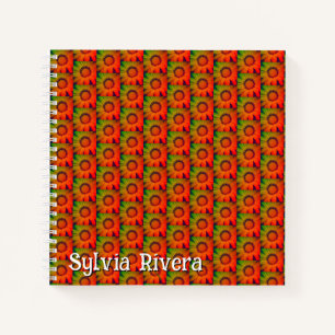 "Sonnenblumenmuster" SpiralNotebook Notizblock