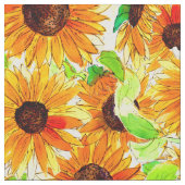 Sonnenblumenmuster Stoff (Nahaufnahme)