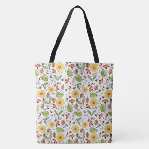 Sonnenblumenmuster Tasche