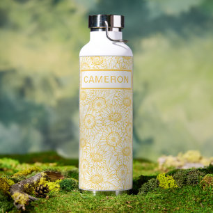 Sonnenblumenmuster Trinkflasche