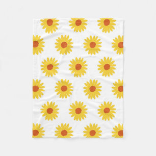 Sonnenblumenmuster Tropische Blumen Botanisch Früh Fleecedecke