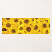 Sonnenblumenmuster Yogamatte (Vorderseite (Horizontal))