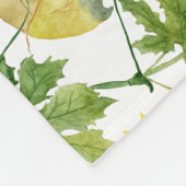 Sonnenblumenmuster Zwei Fleecedecke (Ecke)