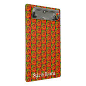 "Sonnenblumenmuster" Zwischenablage Mini Klemmbrett (Schrägansicht)