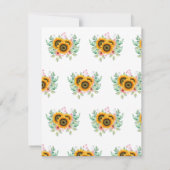 Sonnenblumenmütter Tageskarte (Rückseite)