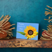 Sonnenblumenmutter-Tageskarte Fotoplatte (Seite)