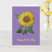Sonnenblumenmutter-Tageskarte Karte (Gelbe Blume)