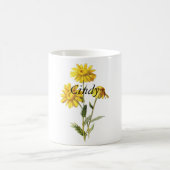 Sonnenblumenname Kaffeebezeichnung Tasse (Mittel)