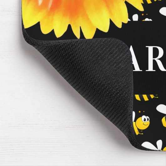 Sonnenblumenname Mousepad (Ecke)