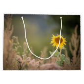 Sonnenblumennatur-Foto Große Geschenktüte (Rückseite)