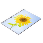 Sonnenblumennatur-Foto Notizblock (Linke Seite)