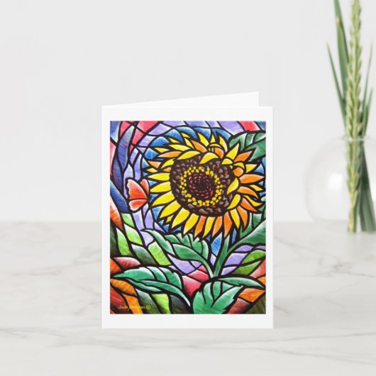 Sonnenblumennotecard Karte (Vorderseite)