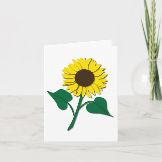 Sonnenblumennotecard Karte (Vorderseite)