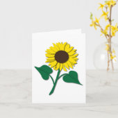 Sonnenblumennotecard Karte (Gelbe Blume)