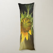 Sonnenblumenöffnung in Vollblut Seitenschläferkissen (Rückseite (Vertikal))