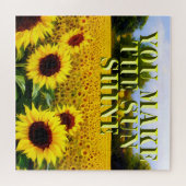 Sonnenblumenölfarbe, Sonnenschein-Puzzle Puzzle (Horizontal)