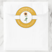 Sonnenblumenöllabel Runder Aufkleber (Tasche)