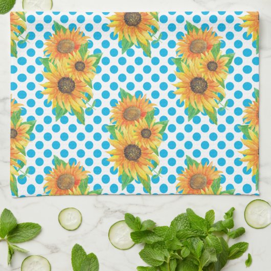 SonnenblumenOutfits Geschirrtuch (Gefaltet)