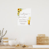 Sonnenblumenpaare Hochzeitssymbol Poster (Küche)