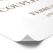 Sonnenblumenpaare Hochzeitssymbol Poster (Ecke)