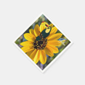 Sonnenblumenpapagewein Napkins Serviette (Ecke)
