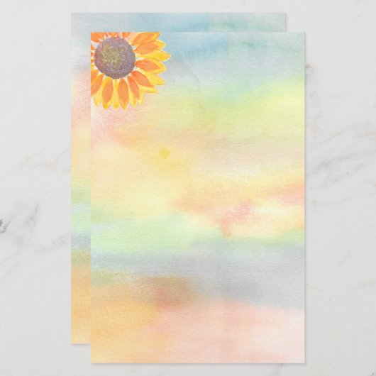 Sonnenblumenpapier (Vorne/Hinten)