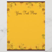 Sonnenblumenpapier (Vorderseite)