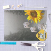 Sonnenblumenpapier für den Polarbär Seidenpapier (Handwerk)