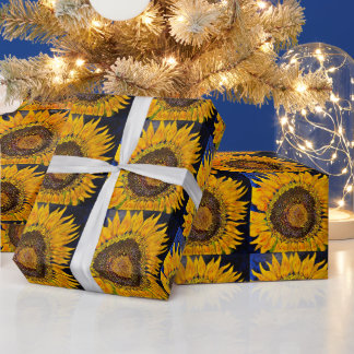 Sonnenblumenpapier Geschenkpapier