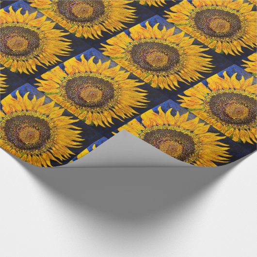 Sonnenblumenpapier Geschenkpapier (Ecke)