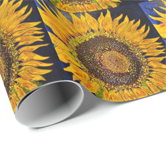 Sonnenblumenpapier Geschenkpapier (Rolleneckpunkt)