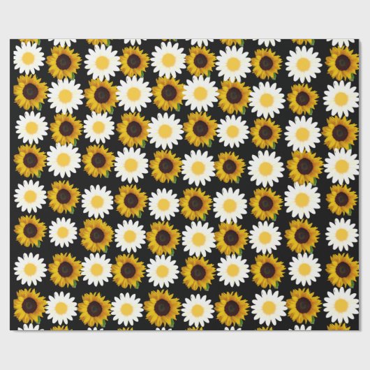 Sonnenblumenpapier Geschenkpapier (Flach)