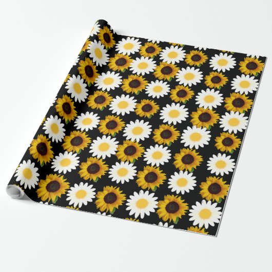 Sonnenblumenpapier Geschenkpapier (Ungerollt)