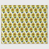 Sonnenblumenpapier Geschenkpapier (Flach)